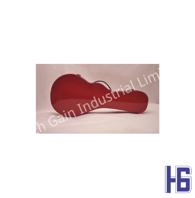Mandolin F-Shaped Carbon Fiber Shell In Red