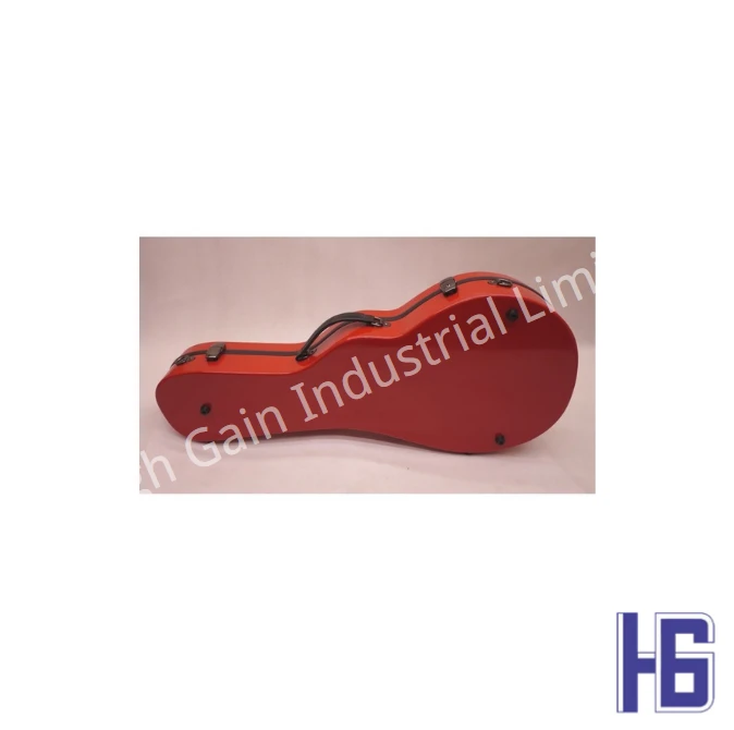 Mandolin F-Shaped Carbon Fiber Shell In Red
